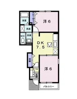サニーコート Ⅱ【1階】の間取り