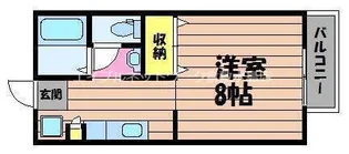 えとあタウン B棟【203号室】の間取り
