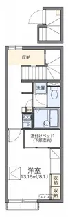レオパレス天草Ⅰ【2階】の間取り