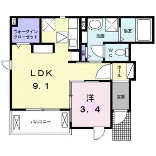 ドリーム凛【1階】の間取り