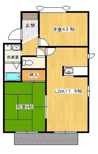 ロイヤルセフィラ【101号室】の間取り