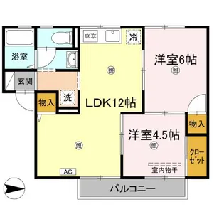 プレセジュール中央【2階】の間取り