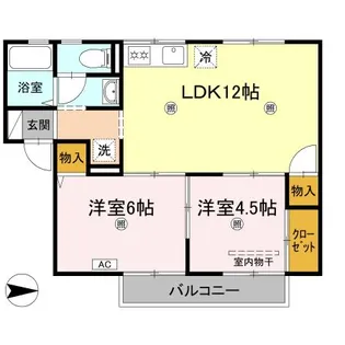 プレセジュール中央【1階】の間取り