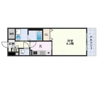 エスペランサ奥田【3階】の間取り