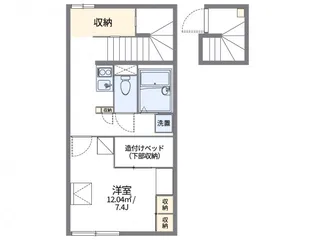 レオパレスさくらやⅢ【2階】の間取り