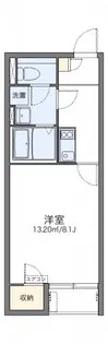 レオネクストクローバーガーデン【2階】の間取り