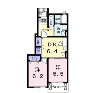 アルモニーB【1階】の間取り
