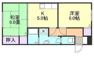 サンライフ中島ⅡA【1階】の間取り