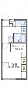 レオパレスwill【108号室】の間取り