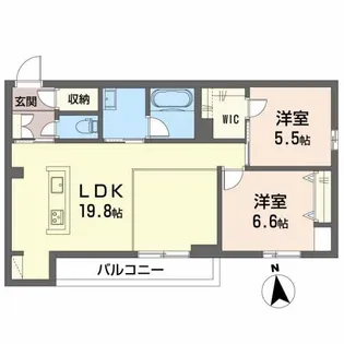 フォルトゥーナディオ?【1階】の間取り