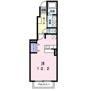 トゥルーランド錦 C【1階】の間取り