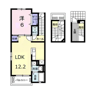 セレンディップ木太町【3階】の間取り