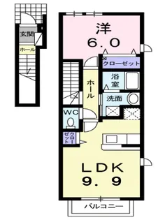 メゾン・アミスタ【2階】の間取り