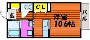 フィカーサ堀南【103号室】の間取り