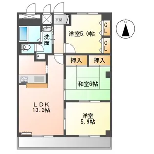 エル 21【6階】の間取り