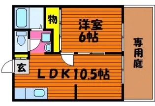 ダックハウス中島 B棟【1階】の間取り