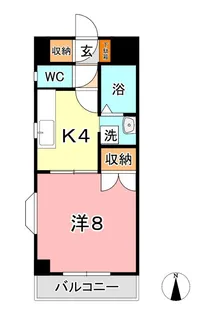 グローリー中庄【3階】の間取り