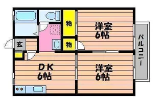 フィオーレ倉敷A【1階】の間取り