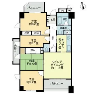 アルファガーデン番町2【0901号室】の間取り