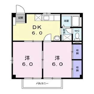 アムールアイ【2階】の間取り