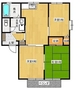 サンシャイン上成【202号室】の間取り