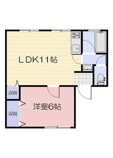 浦安西ビル【3階】の間取り