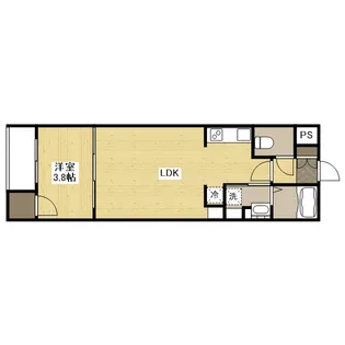 アコット東深津【3階】の間取り