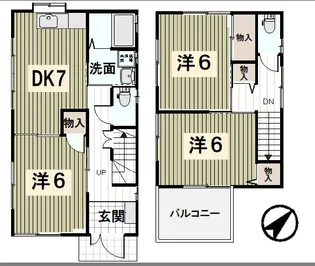 マーブルハイツ【C号室】の間取り