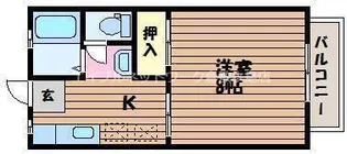 コーポ・レーベン C【1階】の間取り