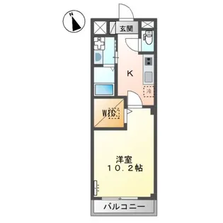グランコスモB【1階】の間取り