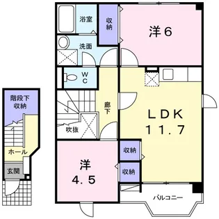 エーデルハイム【2階】の間取り