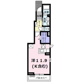 サンフレーア【1階】の間取り