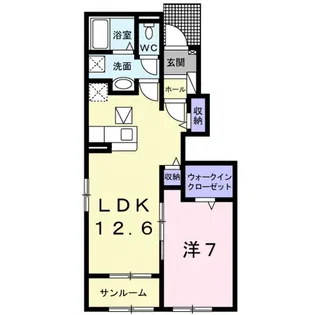 セゾン【1階】の間取り