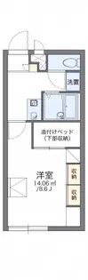 レオパレスファミーユ【2階】の間取り