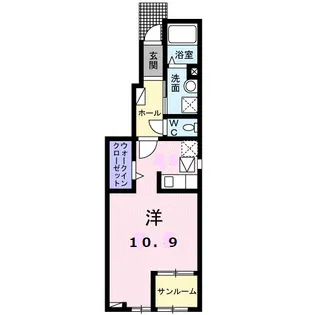 ボンヌール Ⅰ【1階】の間取り