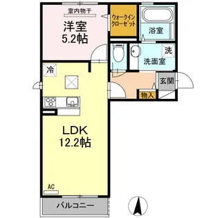 ラ ル−チェ【1階】の間取り