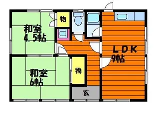 岡野住宅【1号室】の間取り