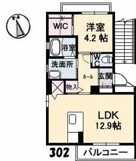 スターフィールド【3階】の間取り