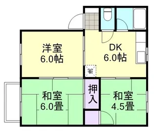 カーサ寿【2階】の間取り