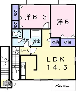 パルガーデン 4【2階】の間取り