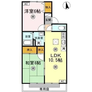 セレーノ岡本 A棟 【1階】の間取り