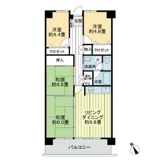 アイランド・コート新宇多津【3階】の間取り