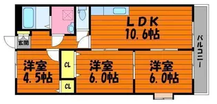 オアシス壱番館【2階】の間取り