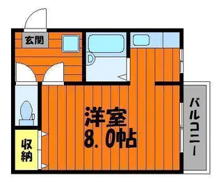 ハイツマスカットⅡ【207号室】の間取り