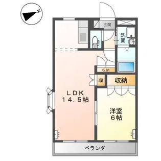 ルミナス玉島【2階】の間取り