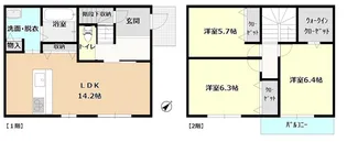 岡山県総社市地頭片山【一戸建】の間取り