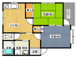 エトワール弓井C【2階】の間取り