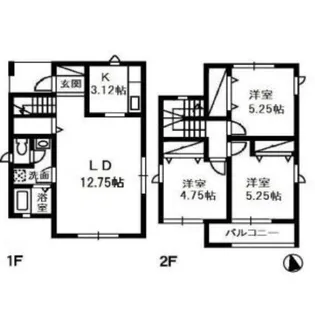 ソレイユ中島の間取り