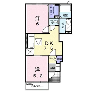 アルドーレ Ⅰ【1階】の間取り