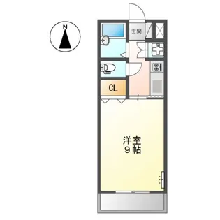 Studio Enchate公園前【1階】の間取り
